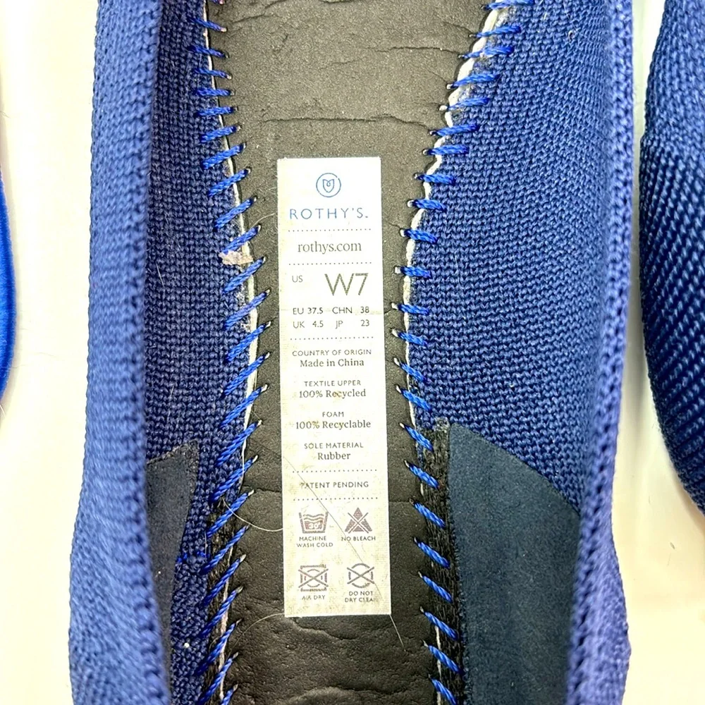 Rothy’s the point size 7, in navy, EUC - Picture 8 of 9